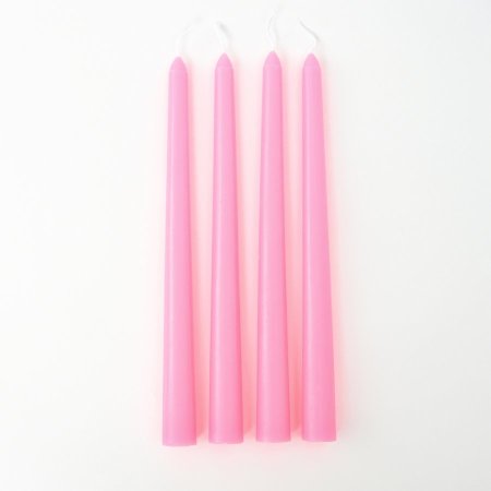 4 شموع باللون الزهر