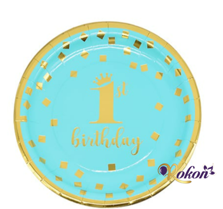 طقم عيد ميلاد السنة لون أزرق