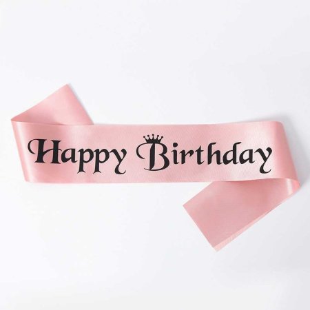 وشاح Happy Birthday زهر