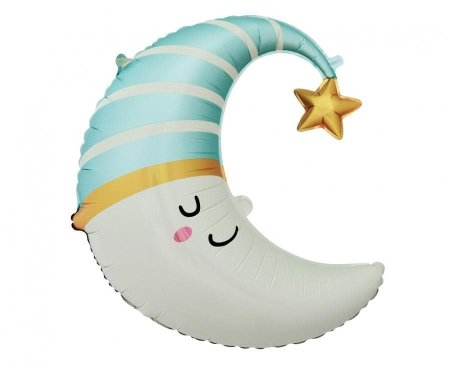 بالون هلال ازرق