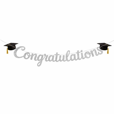 حبل زينه Congratulations لون فضي